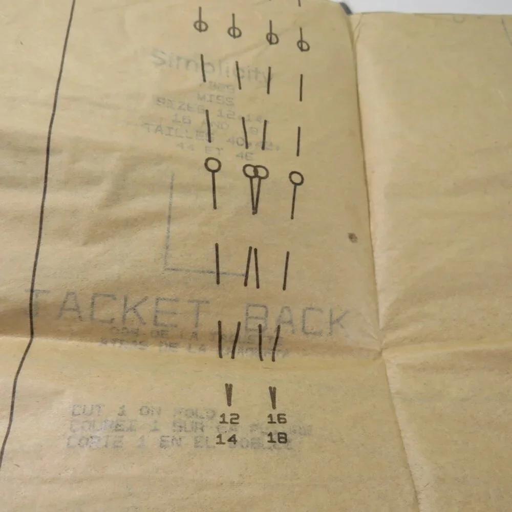 Simplicity 7329 Sewing Pattern Dress & Jacket size 12-18 UNCUT